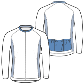 Fashion sewing patterns for MEN T-Shirts Cycling Jerseys LS 7387